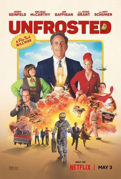 "Unfrosted," a new film directed, co-written by and starring Jerry Seinfeld, is coming to Netflix. Photo courtesy of Netflix