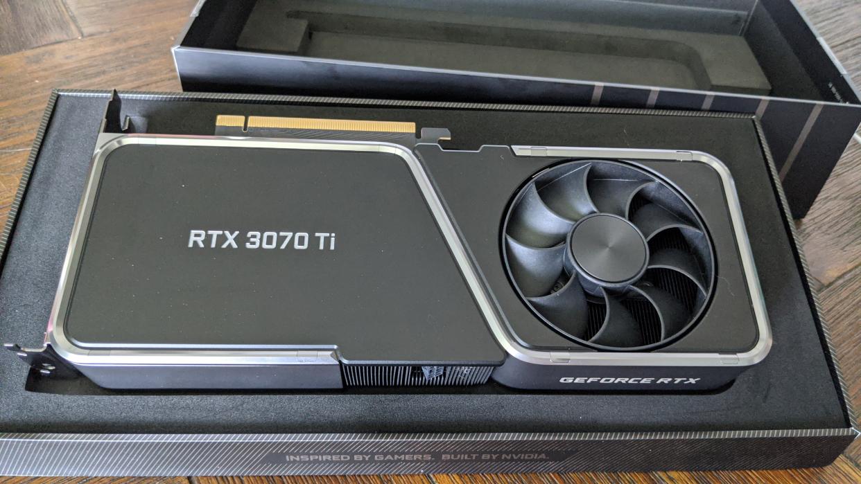3070 Ti Founder's Edition card provided by Nvidia for review. (Photo: Yahoo Gaming SEA)