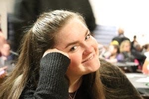 Sara Schumann, 17, poses for a portrait. Schumann died in a car crash in August 2020 after the driver of the car failed to heed a stop sign while speeding.