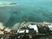 Aerial view shows devastation after hurricane Dorian hit the Abaco Islands in the Bahamas