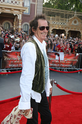 Keith Richards at the Disneyland premiere of Walt Disney Pictures' Pirates of the Caribbean: At World's End