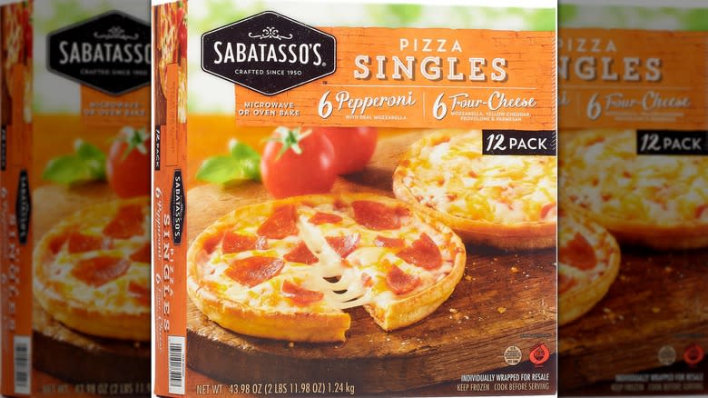 Sabatasso's Pizza Singles box