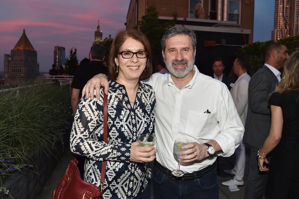 Neda Morvillo and Chris Morvillo (Patrick McMullan via Getty Image)