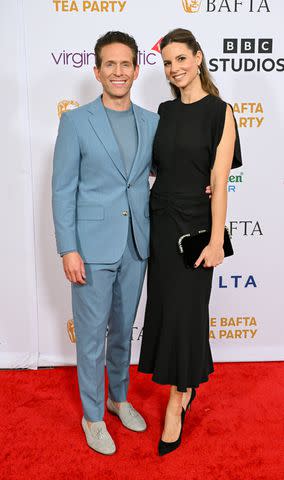 <p>Gilbert Flores/Variety via Getty</p> Glenn Howerton and Jill Latiano on Jan. 13. 2024