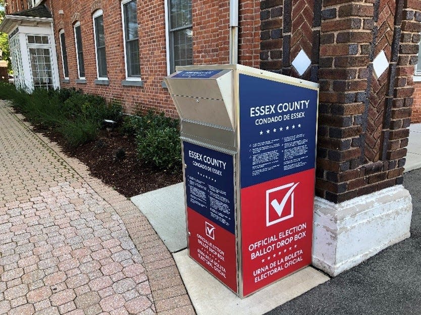 Drop box for election ballots in Nutley.