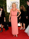 Anna Gunn arrives at the 70th Annual Golden Globe Awards at the Beverly Hilton in Beverly Hills, CA on January 13, 2013.