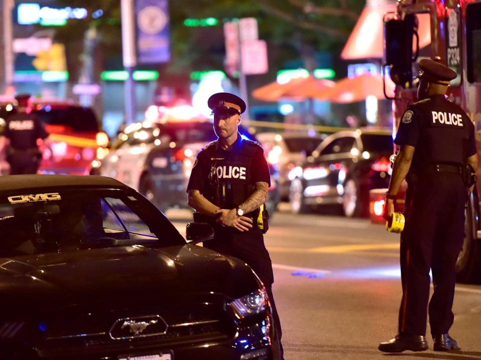 Toronto shooting: One dead and 13 injured in gun attack in Greektown