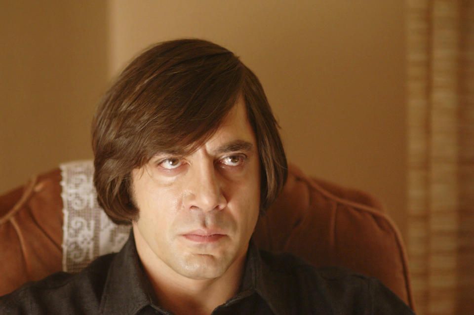 Closeup of Anton Chigurh