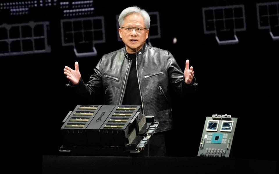 Nvidia chief executive Jensen Huang unveiled the new Blackwell B200 chip at his company's annual developer conference