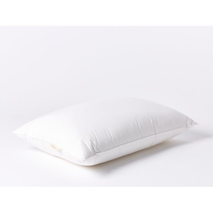 6) Coyuchi Down Feather Pillow