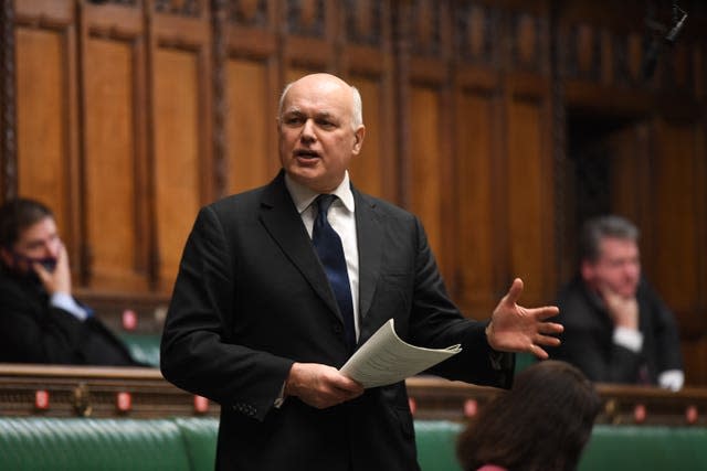 Former Tory leader Sir Iain Duncan Smith