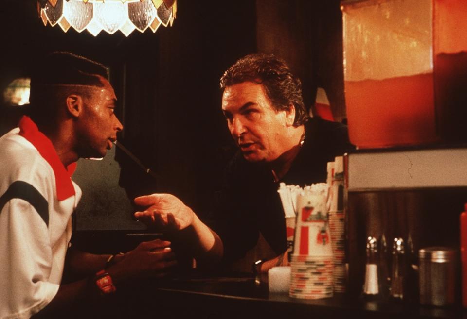 Spike Lee and Danny Aiello in the movie "Do the Right Thing."