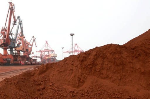 Soil containing various rare earths are loaded on to a ship at a port in Lianyungang, eastern China's Jiangsu province. Prices of rare earths have skyrocketed this year as China moves to consolidate the sector in order to tighten its grip over the highly coveted minerals used in high-tech products, analysts said on Monday