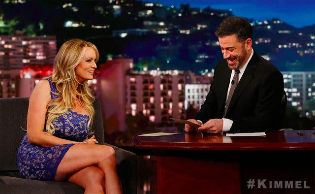 Jimmy Kimmel Live Stormy Daniels on "Jimmy Kimmel Live"