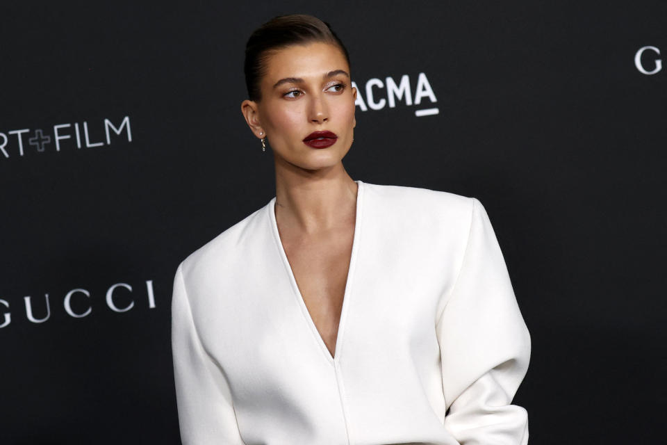 Model Hailey Bieber suffered a small blood clot on the brain. (Getty Images)