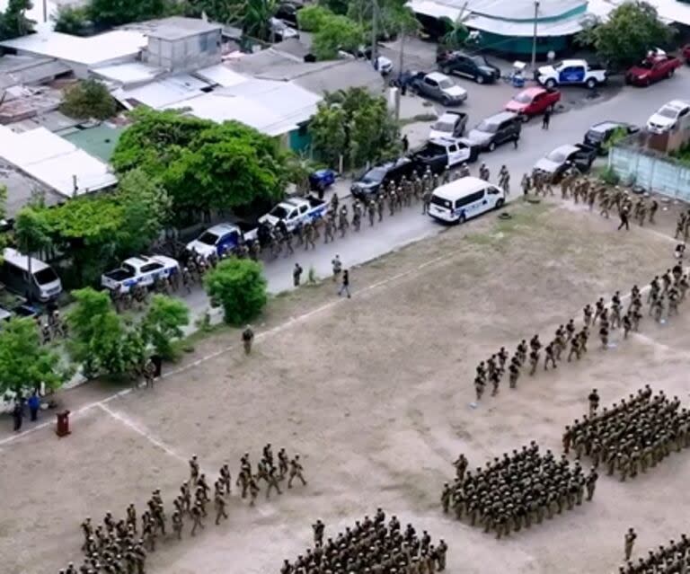 Operativo militar en El Salvador de este sábado