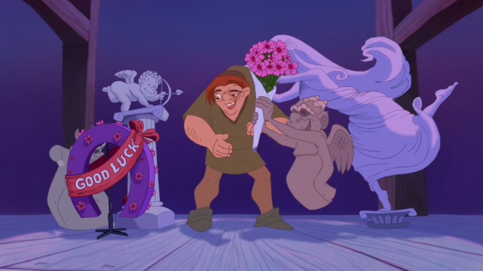 The main characters of The Hunchback of Notre Dame.