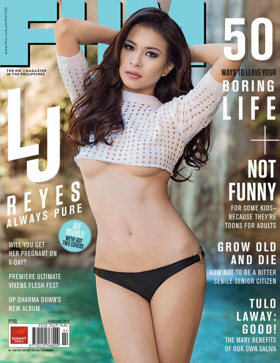 LJ Reyes poses for FHM Philippines