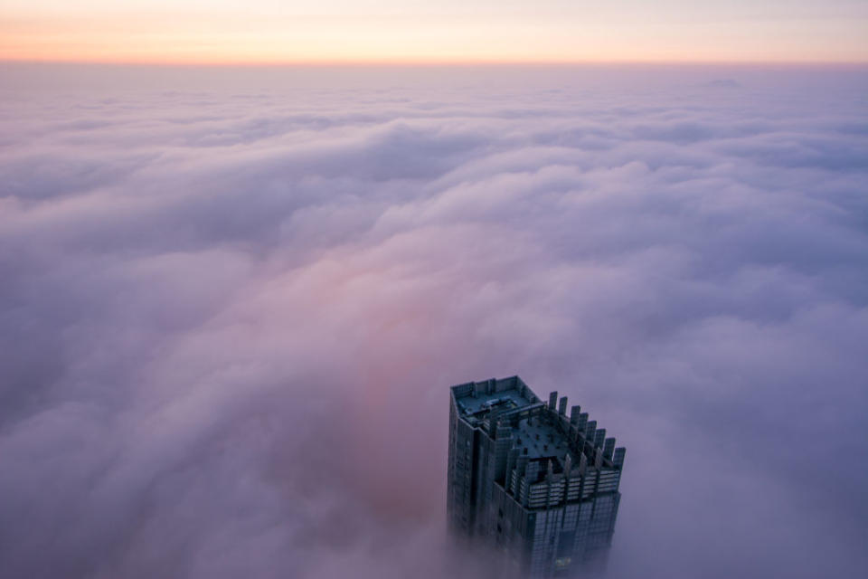 Advection fog appears in Yantai