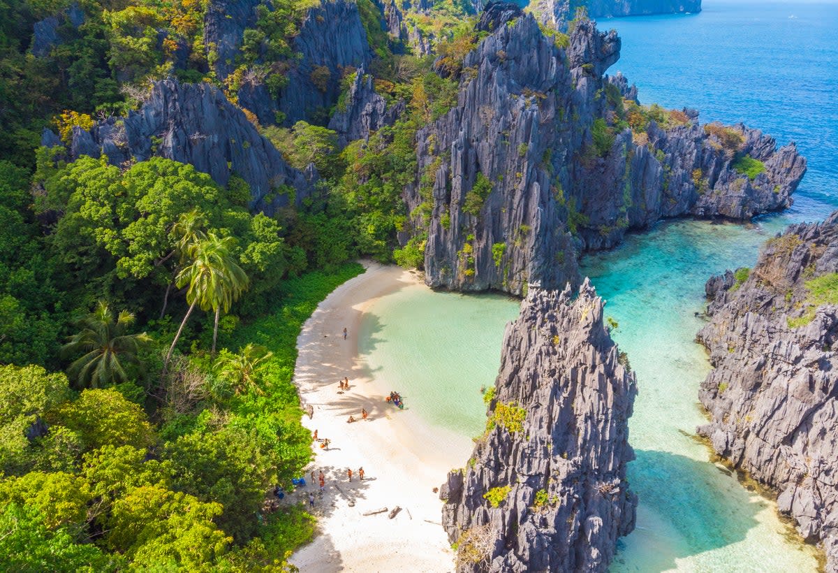 The white sands of Hidden Beach in the Philippines made the top 10  (Getty Images/iStockphoto)