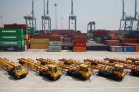 A general view of the New Priok Container Terminal One (NPTC1) in Tanjung Priok, North Jakarta, Indonesia, May 26, 2017. REUTERS/Darren Whiteside