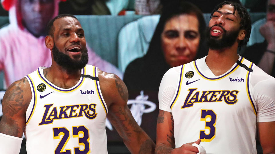 LeBron James and Anthony Davis were bounced from the 2021 NBA Playoffs sooner than pre-season predictions had tipped. (Photo by Nathaniel S. Butler/NBAE via Getty Images)