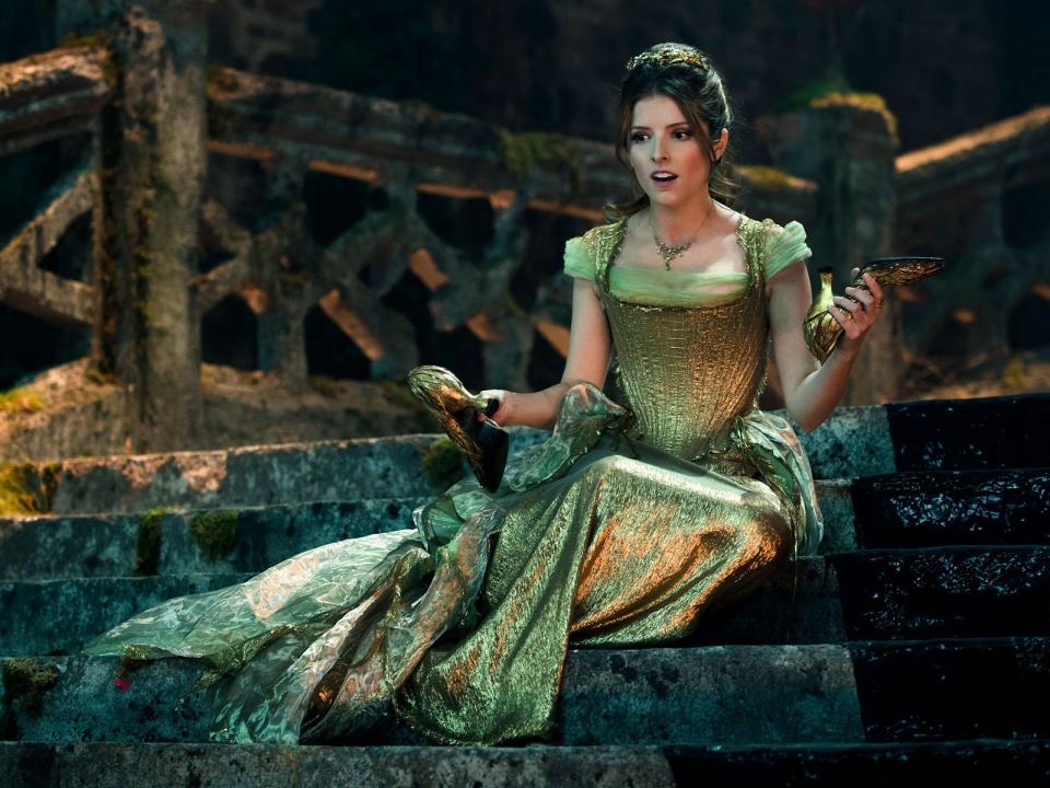 anna kendrick in into the woods as cinderella