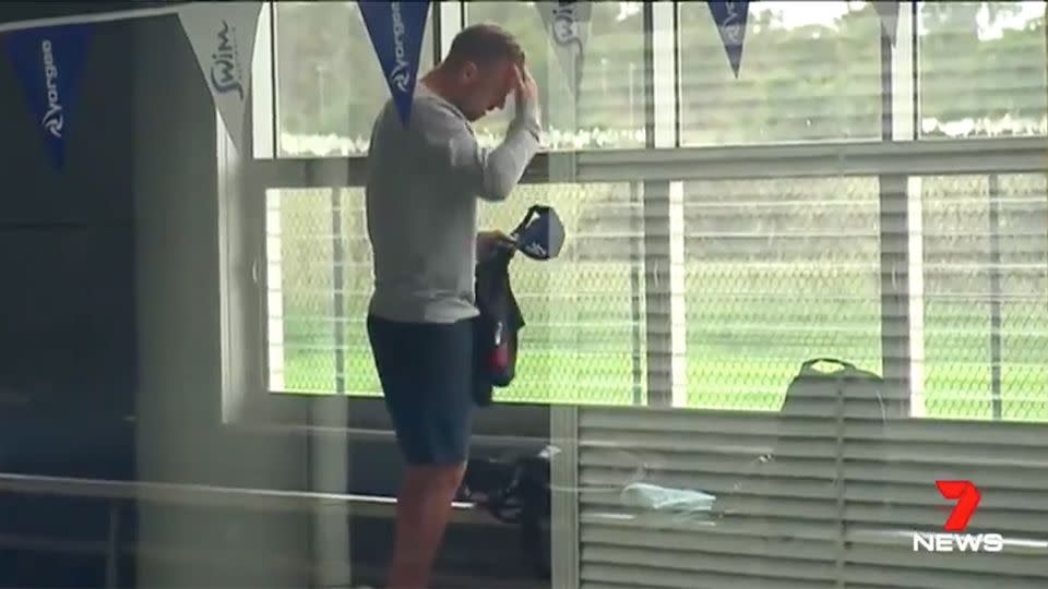 The Panthers star refused to answer any questions as he arrived for training on Sunday. Source: 7 News