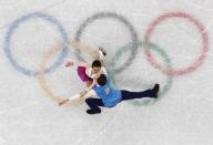 Figure Skating - Pyeongchang 2018 Winter Olympics - Ice Dance free dance competition final - Gangneung, South Korea - February 20, 2018 - Yura Min and Alexander Gamelin of South Korea perform. REUTERS/Phil Noble