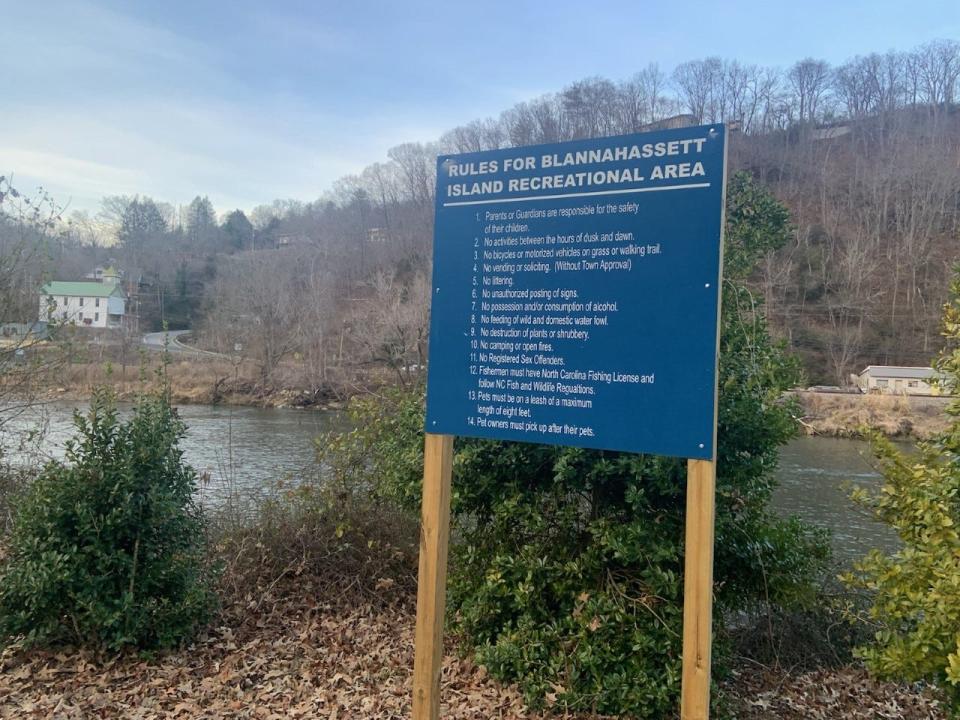 Jess Hocz, executive director at Mountain Valleys Resource Conservation and Development, approached the Marshall Town Board about a project aimed at beautifying the land near Blannahassett Island's recreational playground area.