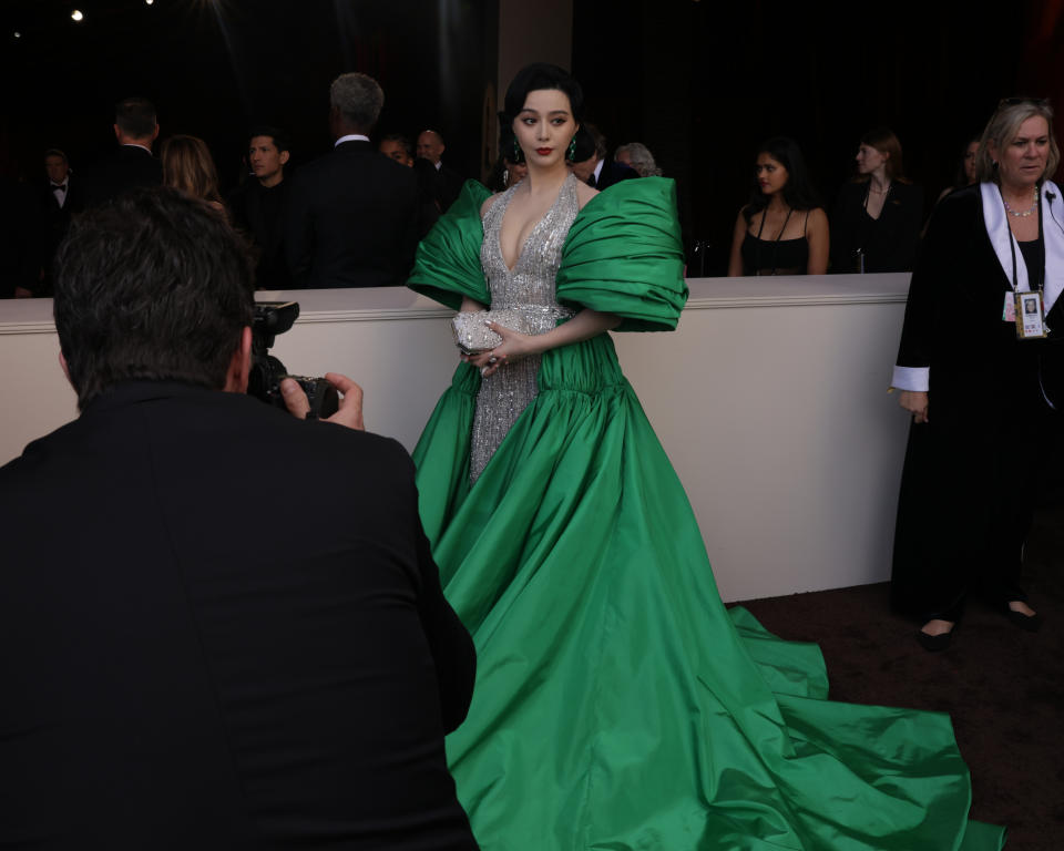 Fan Bing Bing on the 2023 Oscars red carpet. (Getty Images)