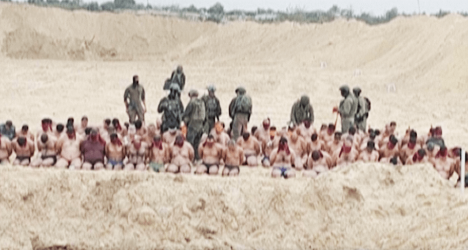 IDF Detains Men In Gaza (AP)