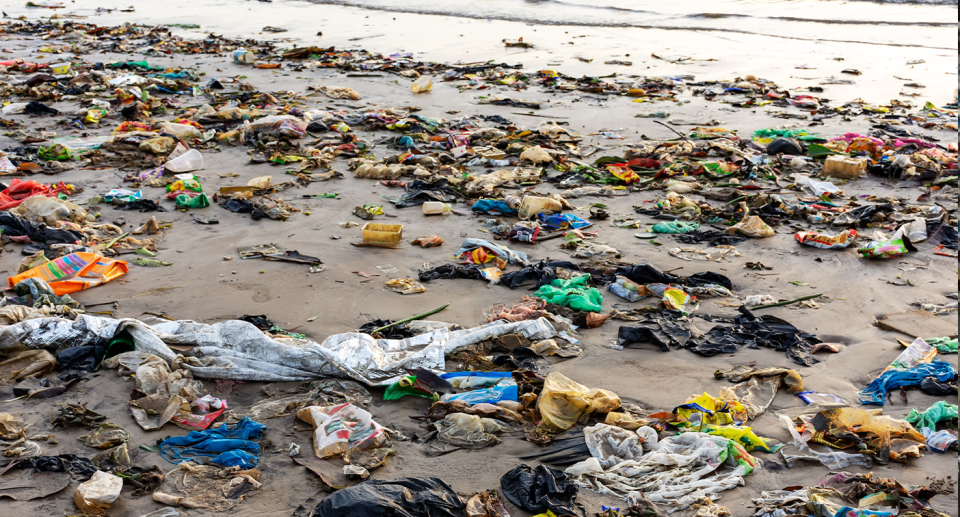 Many of Malaysia's beaches have become choked with plastic. Source: Getty