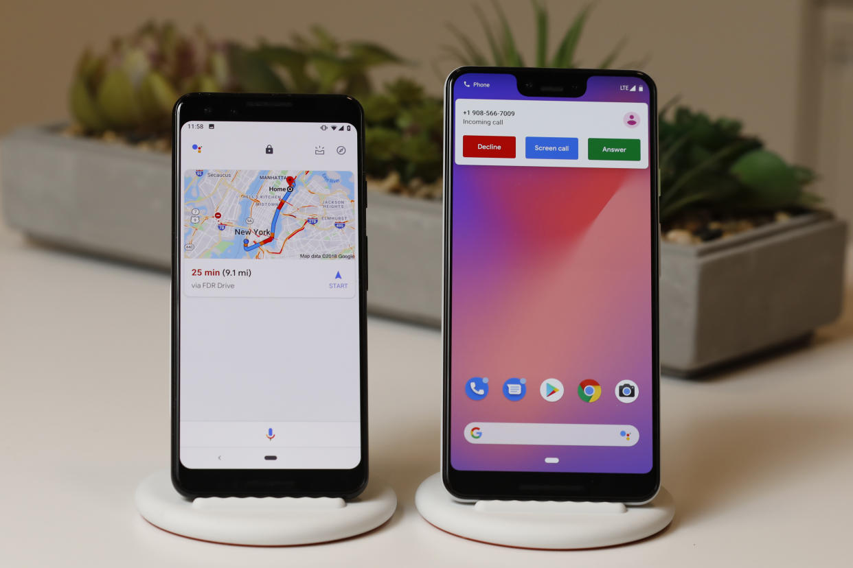 Google Fi is designed for phones like the Pixel 3 series, above. However, Google has opened up its service to iPhones. (AP Photo/Richard Drew)