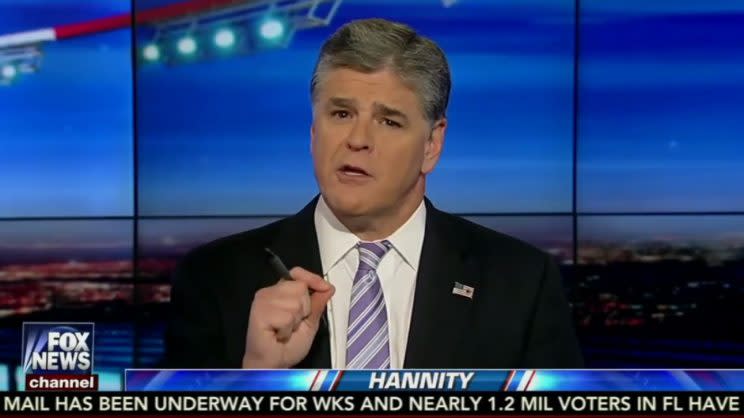 Hannity welcomes sci-fi novelist Jeff Rovin to discuss Clinton scandals, Oct. 24, 2016. (Fox News)