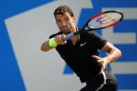 Britain Tennis - Aegon Championships - Queen’s Club, London - June 21, 2017 Bulgaria's Grigor Dimitrov in action during his second round match against France's Julien Benneteau Action Images via Reuters / Tony O'Brien