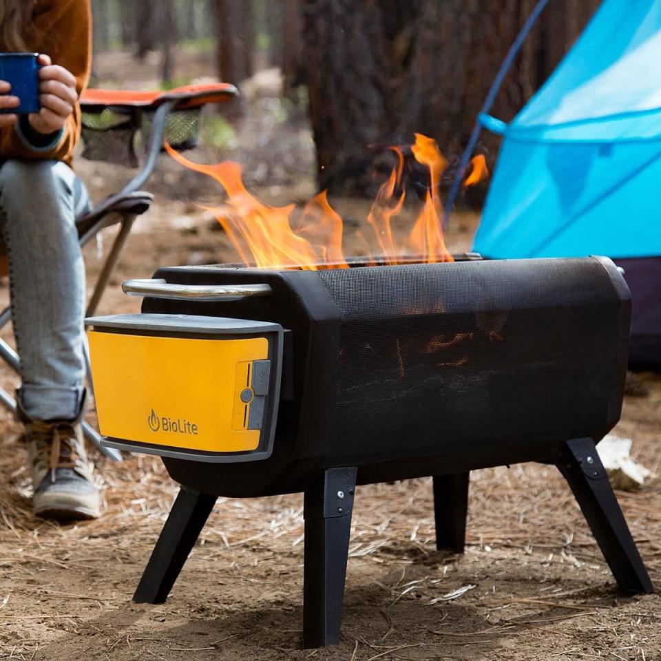 <p>This <span>Smokeless Portable Fire Pit and Grill</span> ($20-$250) is great for campers or even someone who has a small outdoor space. We have a feeling the person who loves to BBQ will truly get excited to open it.</p>