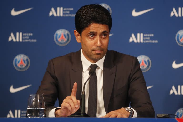 El presidente qatarí del PSG, Nasser al-Khelaifi