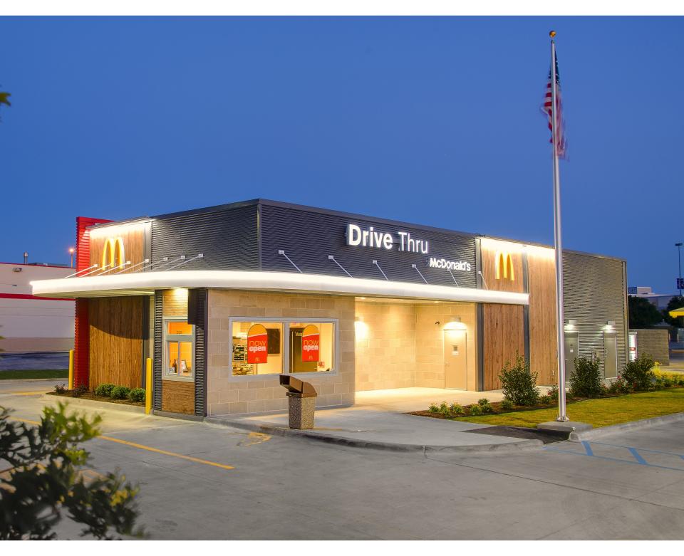 McDonald's drive-through in Denton, Texas