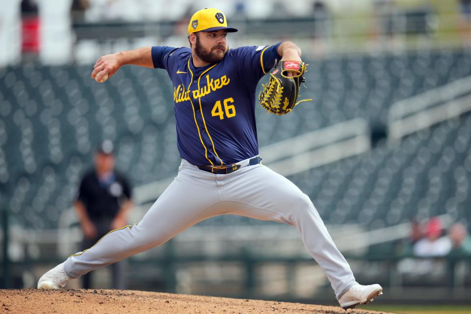 Bryse Wilson pitched three innings and held the Reds to one hit Wednesday in the Brewers' 2-0 victory.