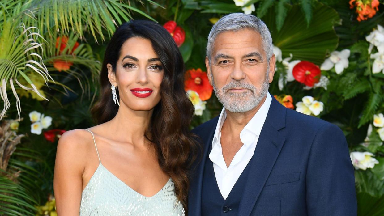 eorge and Amal Clooney  attend the 