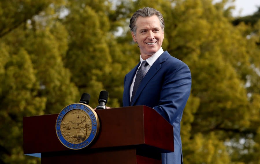 California Governor Gavin Newsom (Gary Coronado / Los Angeles Times via Getty Images)