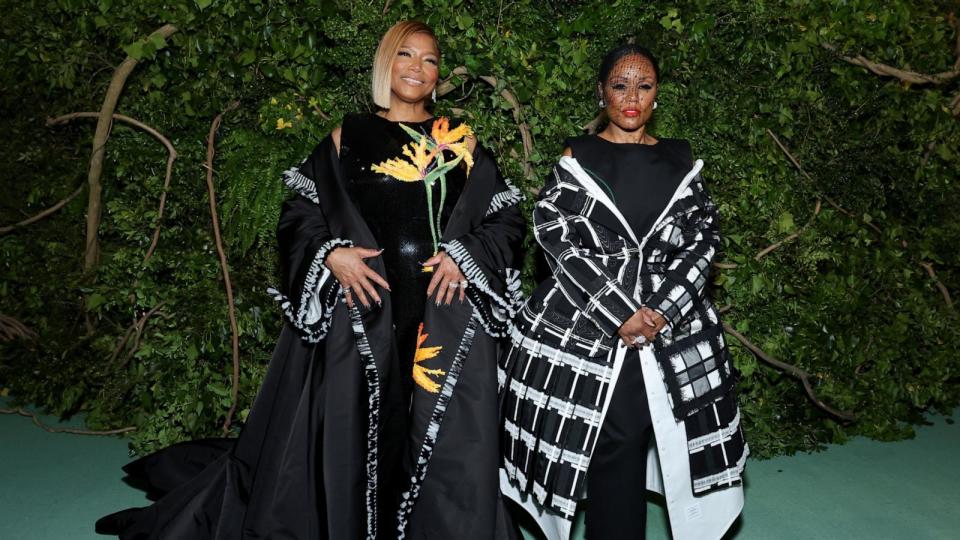 PHOTO: Queen Latifah and Eboni Nichols attend The 2024 Met Gala Celebrating 'Sleeping Beauties: Reawakening Fashion' at The Metropolitan Museum of Art on May 6, 2024 in New York City.  (Cindy Ord/Getty Images)