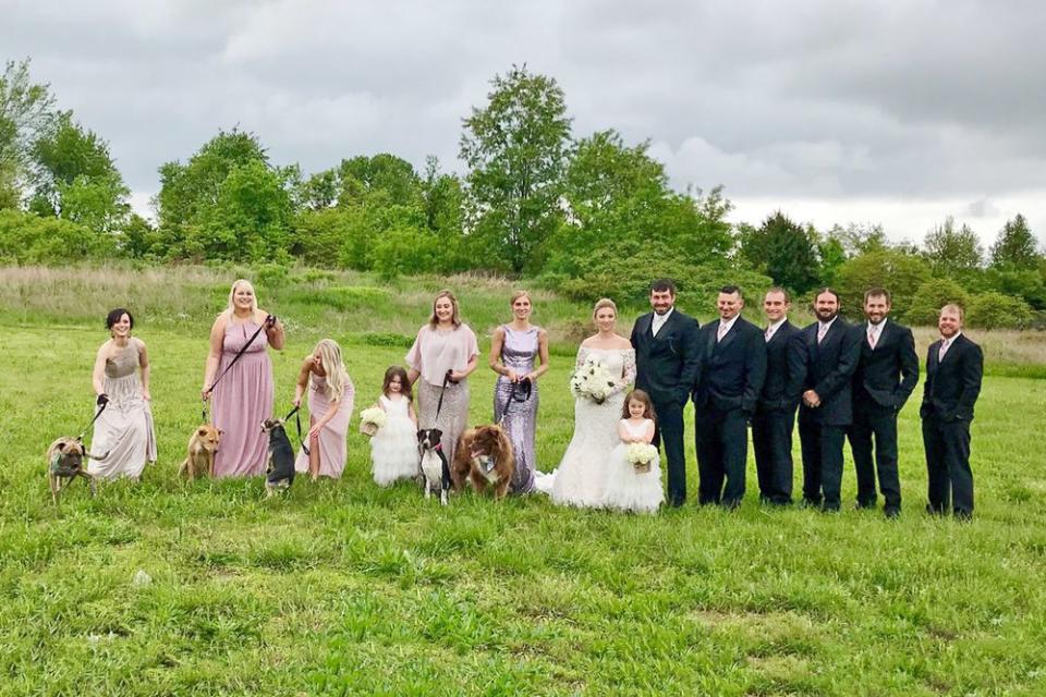 Sally Burky knew she wanted something different in her wedding, so she went to the animal rescue Haven of the Ozarks for help