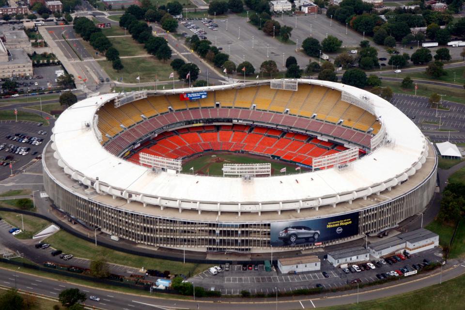 Aerial view of RFK Stadium in Washington. D.C.