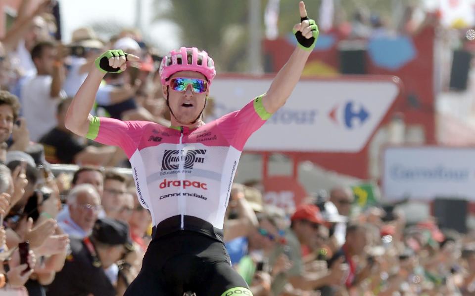 Vuelta a Espana 2018 – stage five results and standings after Simon Clarke wins from breakaway before Rudy Molard takes leader's red jersey