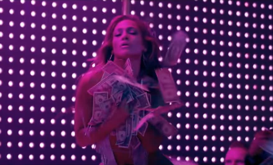 Jennifer Lopez in 2019’s “Hustlers.” - Credit: STXfilms