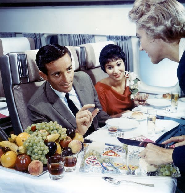 Scandinavian Airlines passengers were treated to luxury and high-class foods in past decades.