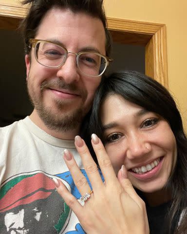 <p>Christopher Mintz Instagram</p> Christopher Mintz and Britt Bowman announce their engagement.