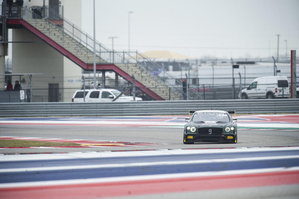 March 02, 2019: Alvaro Parente Driver 1 #09 Bentley Continental GT3 with K-PAX Racing in action GT SprintX - Pro at the Blancpain GT World Challenge, Circuit of The Americas in Austin, Texas. Mario Cantu/(Photo by Mario Cantu/CSM/Sipa USA)